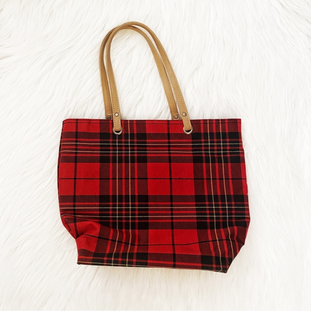 🔴4/$25 red black plaid purse
